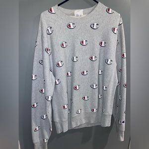 Champion C Logo Print Crewneck